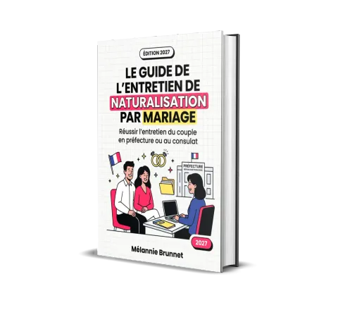 Couverture du Guide de l'entretien de naturalisation par mariage